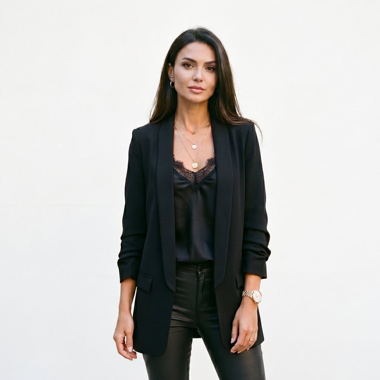 Martina - Elegant Black Blazer for Women