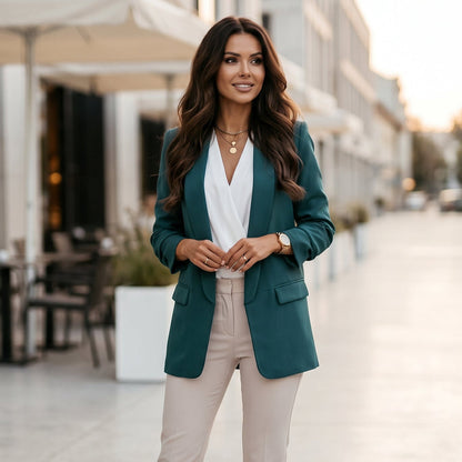 Martina - Elegant Black Blazer for Women
