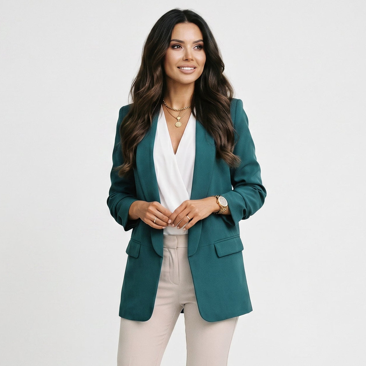 Martina - Elegant Black Blazer for Women