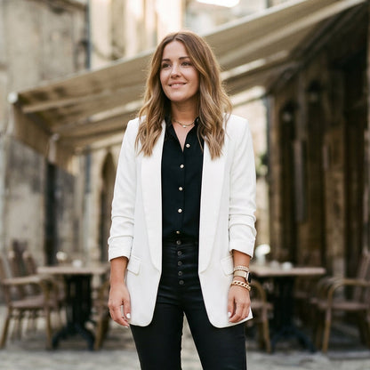 Martina - Elegant Black Blazer for Women