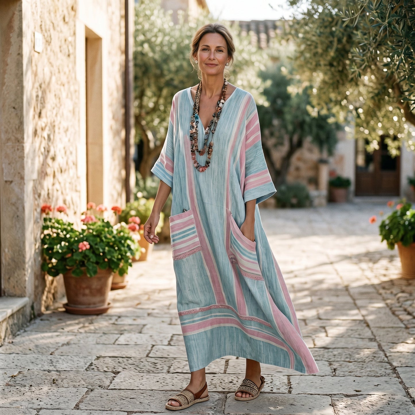 Mia - Airy Elegant Plus Size Summer Dress