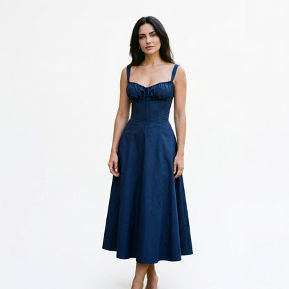 Mia - Elegant Floral Corset Summer Dress for Wedding Guests