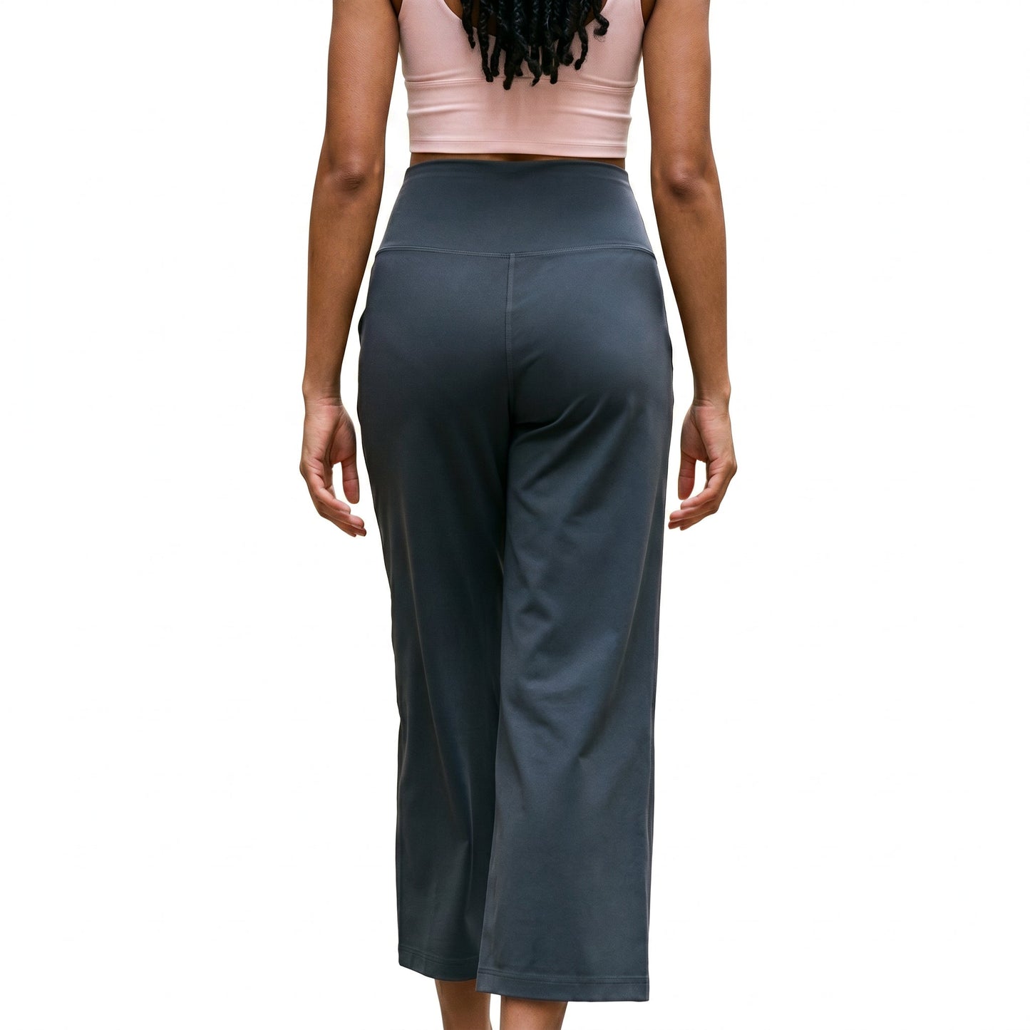 Mia - Soft High Waist Wide Leg Capri Pants for Women