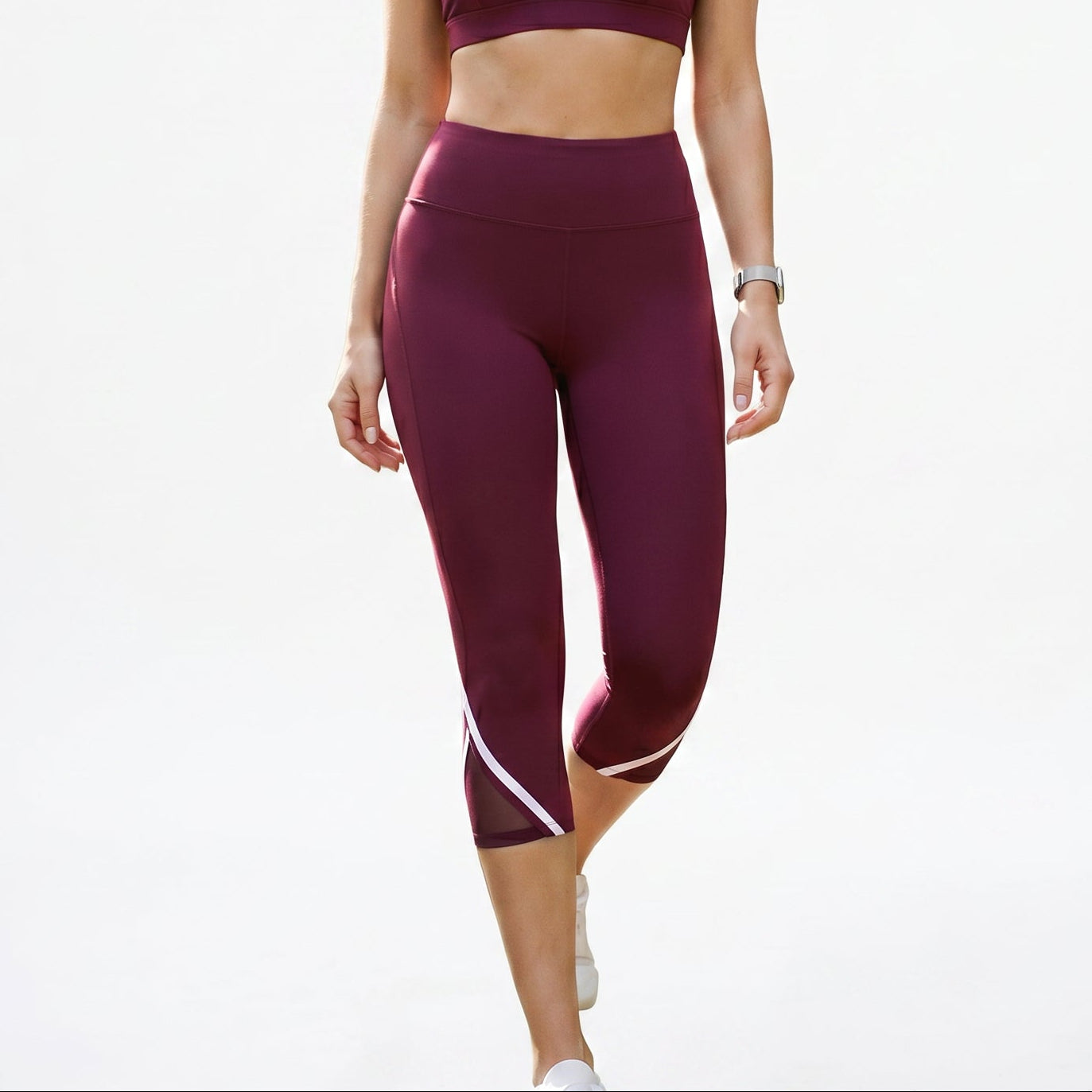 Olivia - Comfortable High Waist Capri Leggings