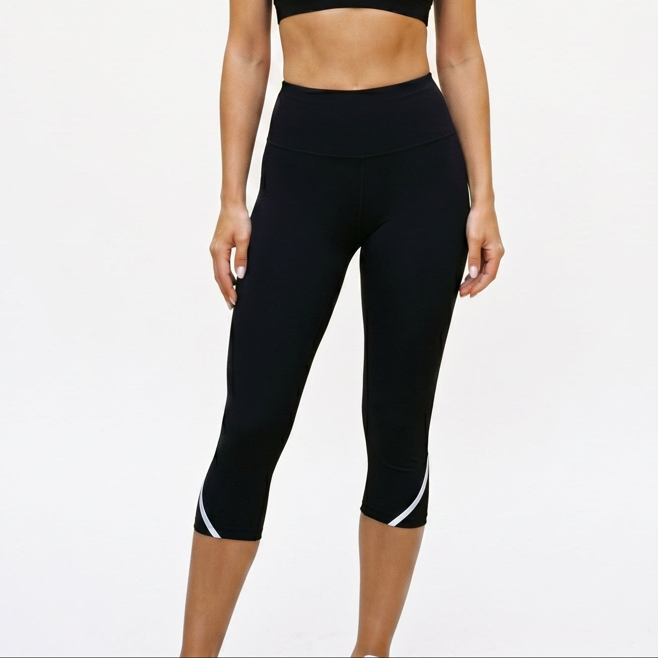 Olivia - Comfortable High Waist Capri Leggings