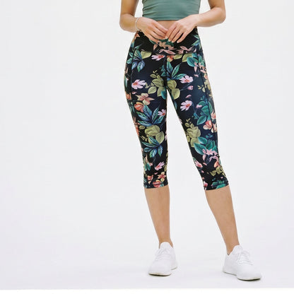 Olivia - High Waisted Tummy Control Capri Leggings With Pockets