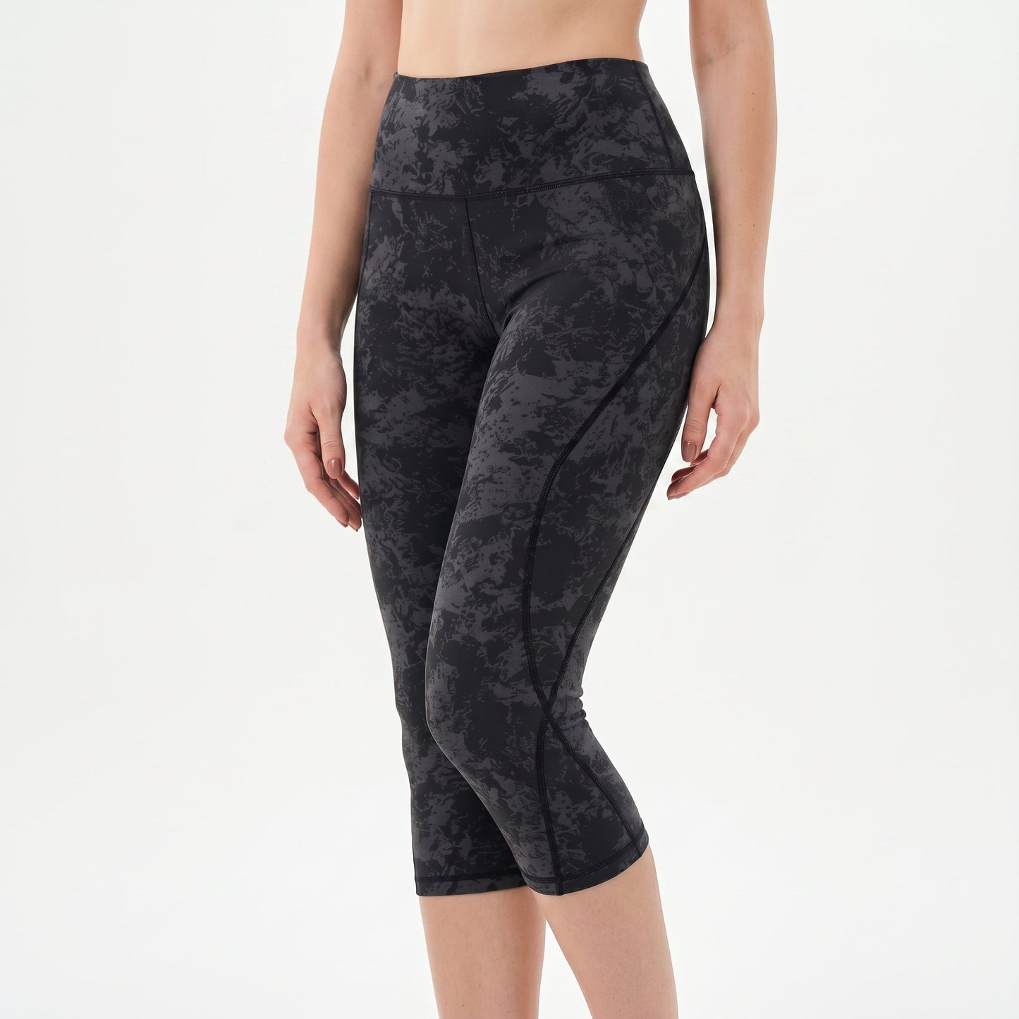Olivia - High Waisted Tummy Control Capri Leggings With Pockets
