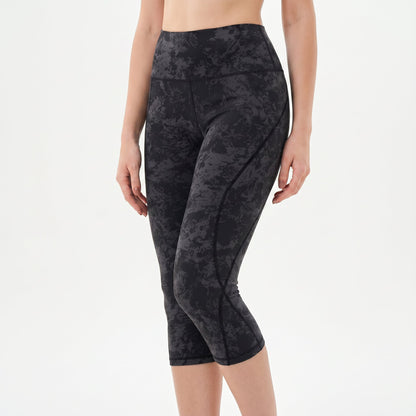 Olivia - High Waisted Tummy Control Capri Leggings With Pockets