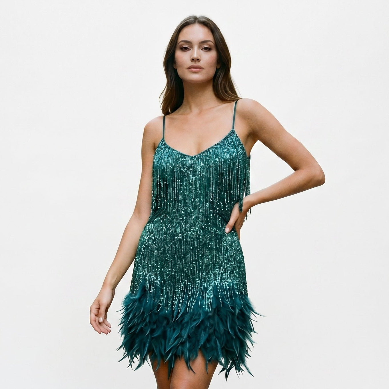Sabrina - Dazzling Black Cocktail Dress for Parties