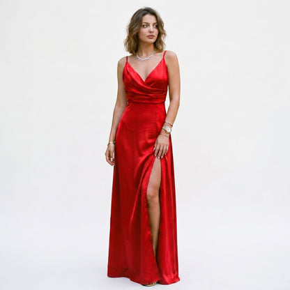 Seraphina - Elegant Black Maxi Dress for Formal Occasions
