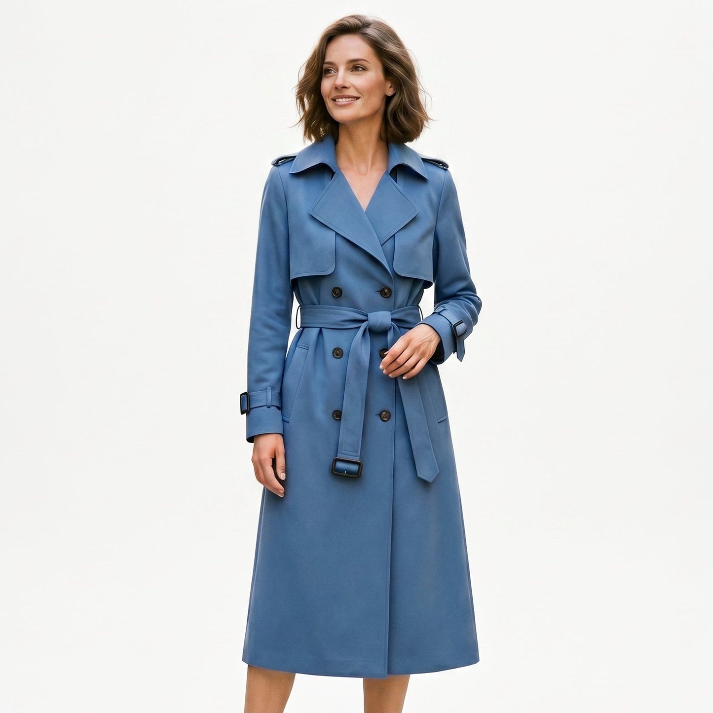 Sophia - Elegant Long Trench Coat for Women