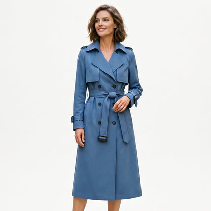 Sophia - Elegant Long Trench Coat for Women