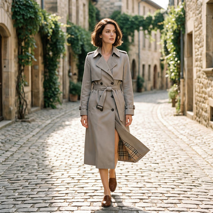 Sophia - Elegant Long Trench Coat for Women