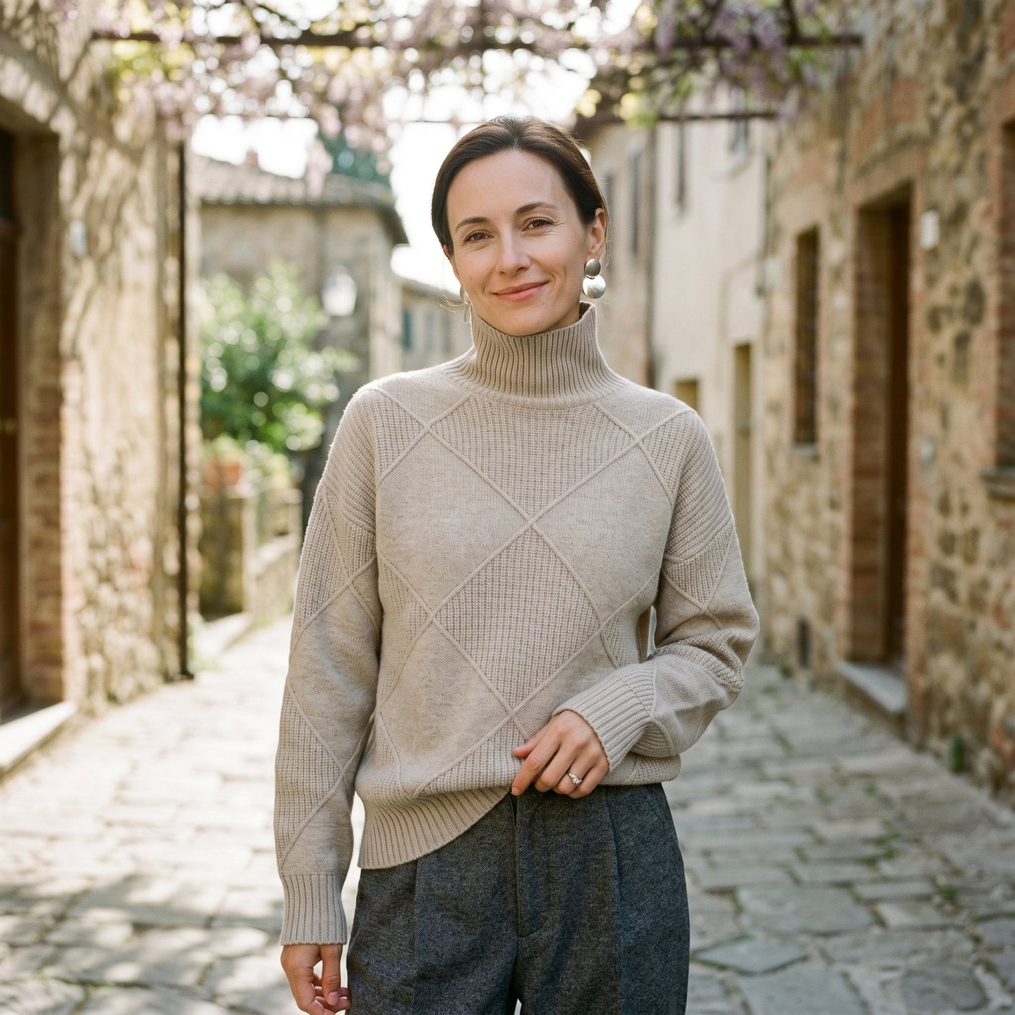 Sophia - Elegant Warm Turtleneck Shirt for Women