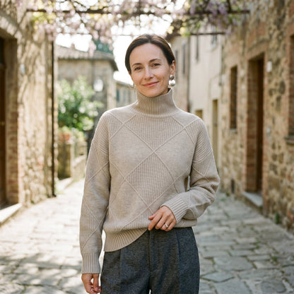 Sophia - Elegant Warm Turtleneck Shirt for Women