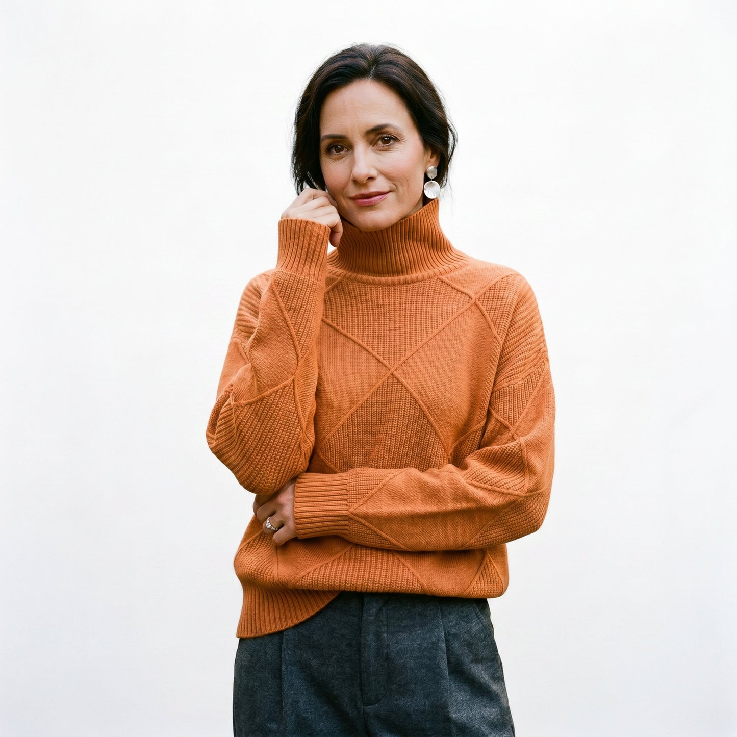 Sophia - Elegant Warm Turtleneck Shirt for Women