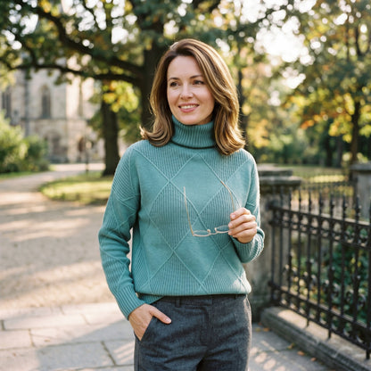 Sophia - Elegant Warm Turtleneck Shirt for Women
