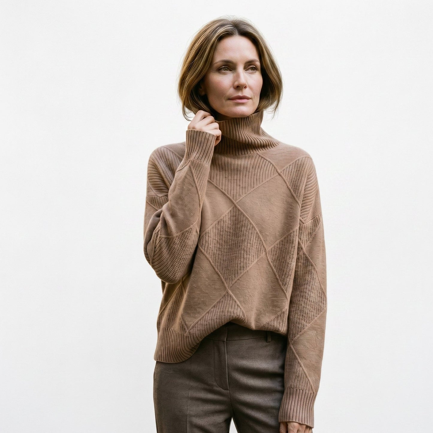 Sophia - Elegant Warm Turtleneck Shirt for Women