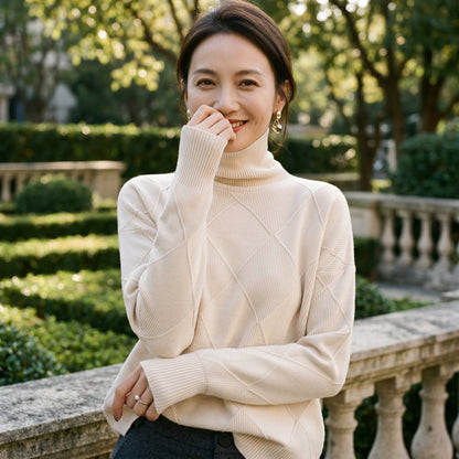 Sophia - Elegant Warm Turtleneck Shirt for Women