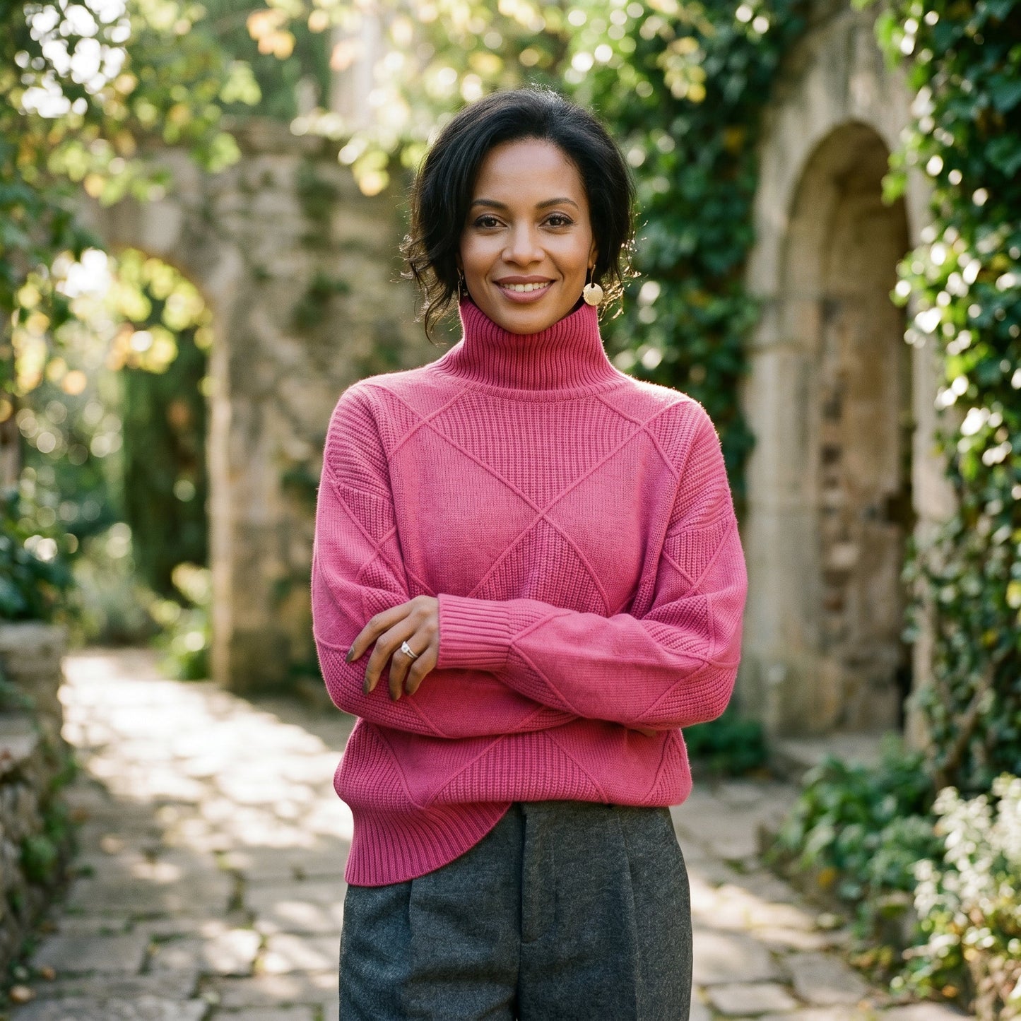 Sophia - Elegant Warm Turtleneck Shirt for Women