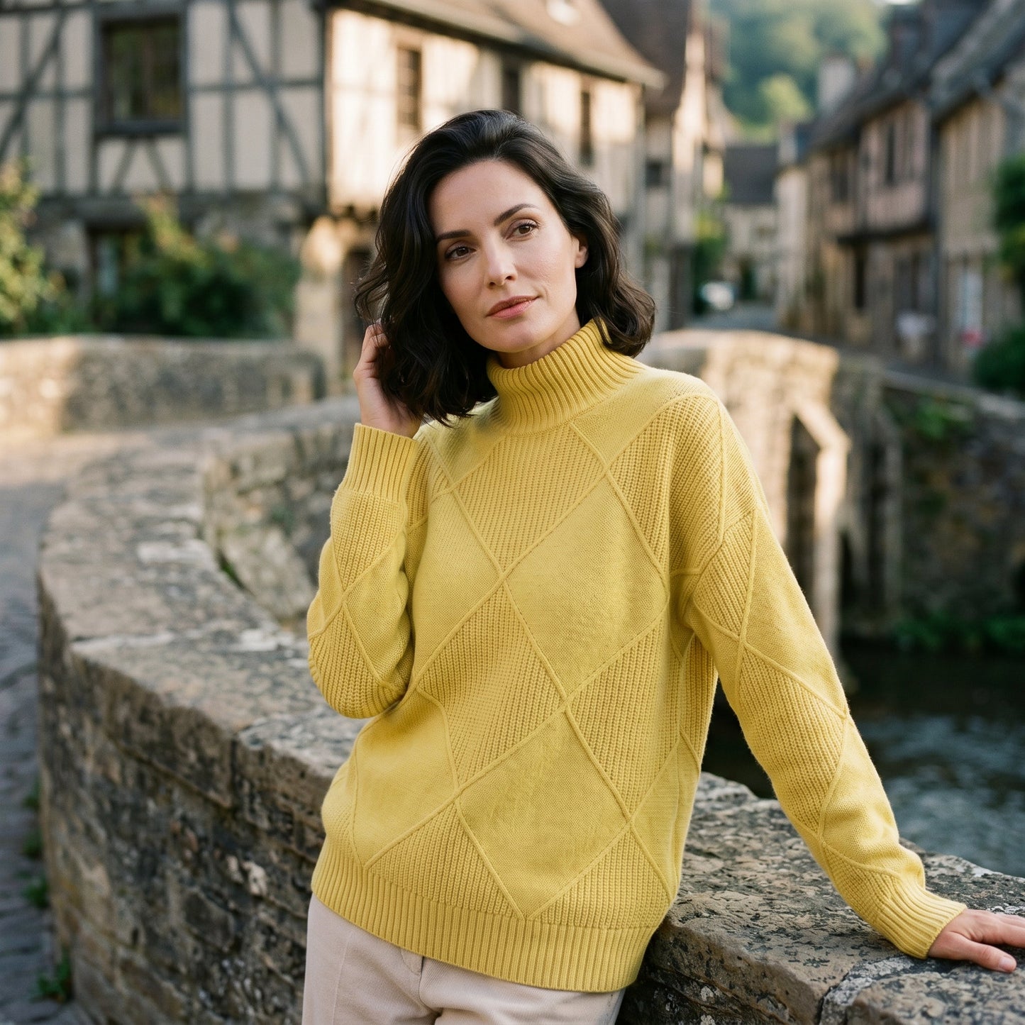 Sophia - Elegant Warm Turtleneck Shirt for Women