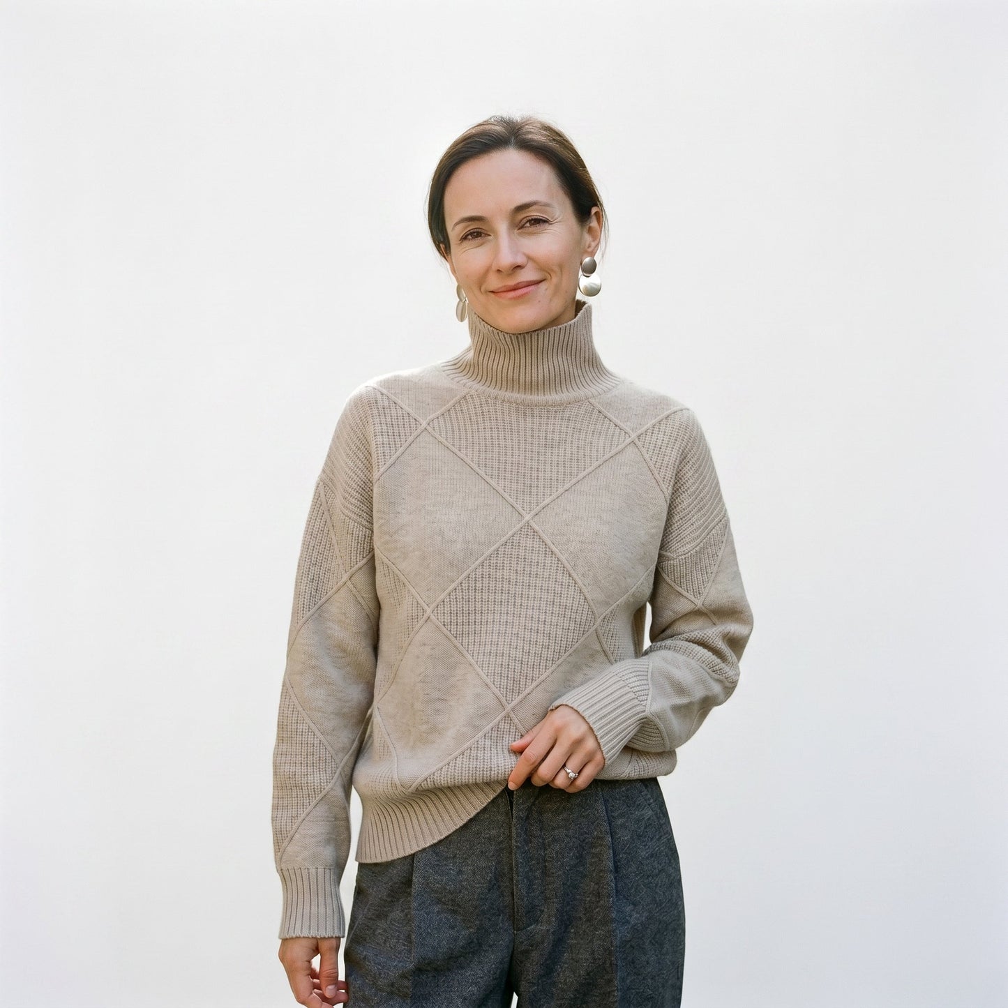 Sophia - Elegant Warm Turtleneck Shirt for Women