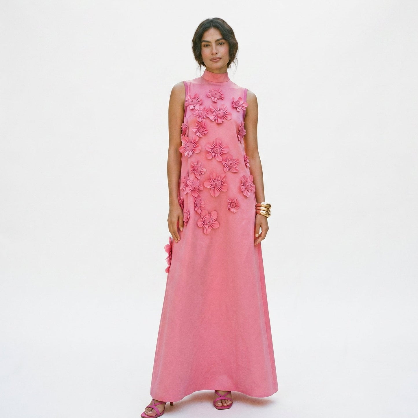 Sophie - Elegant Floral White Maxi Dress for Women