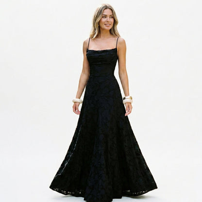 Sophie - Elegant Lace Maxi Evening Gown for Formal Events