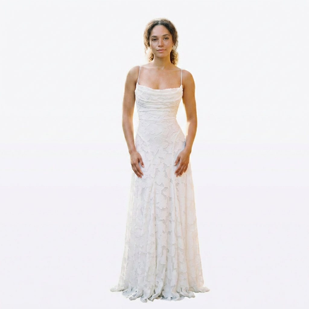 Sophie - Elegant Lace Maxi Evening Gown for Formal Events