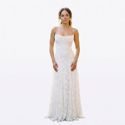 Sophie - Elegant Lace Maxi Evening Gown for Formal Events