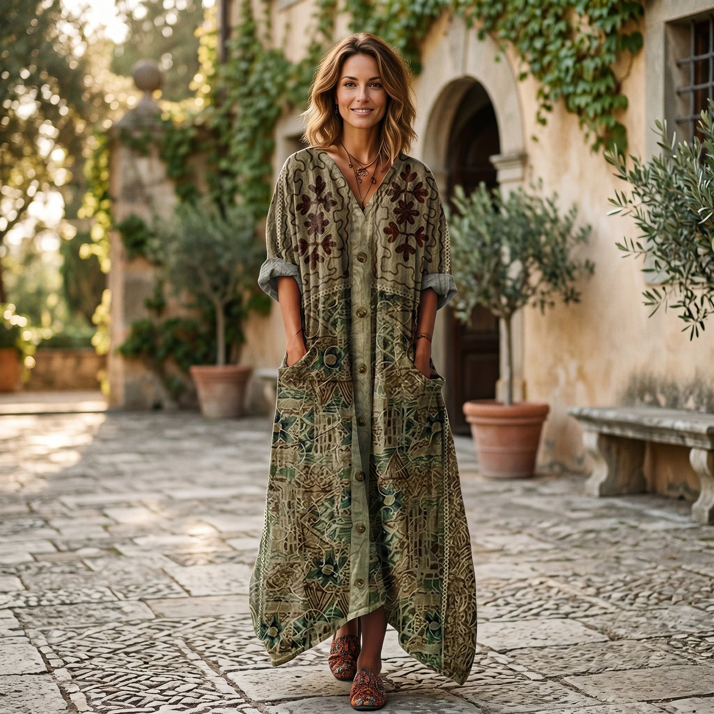 Roxana - Vibrant Bohemian Summer Dress