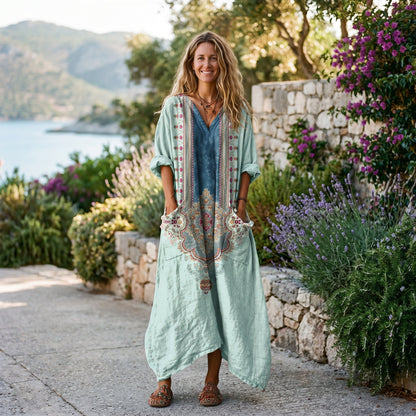 Roxana - Vibrant Bohemian Summer Dress