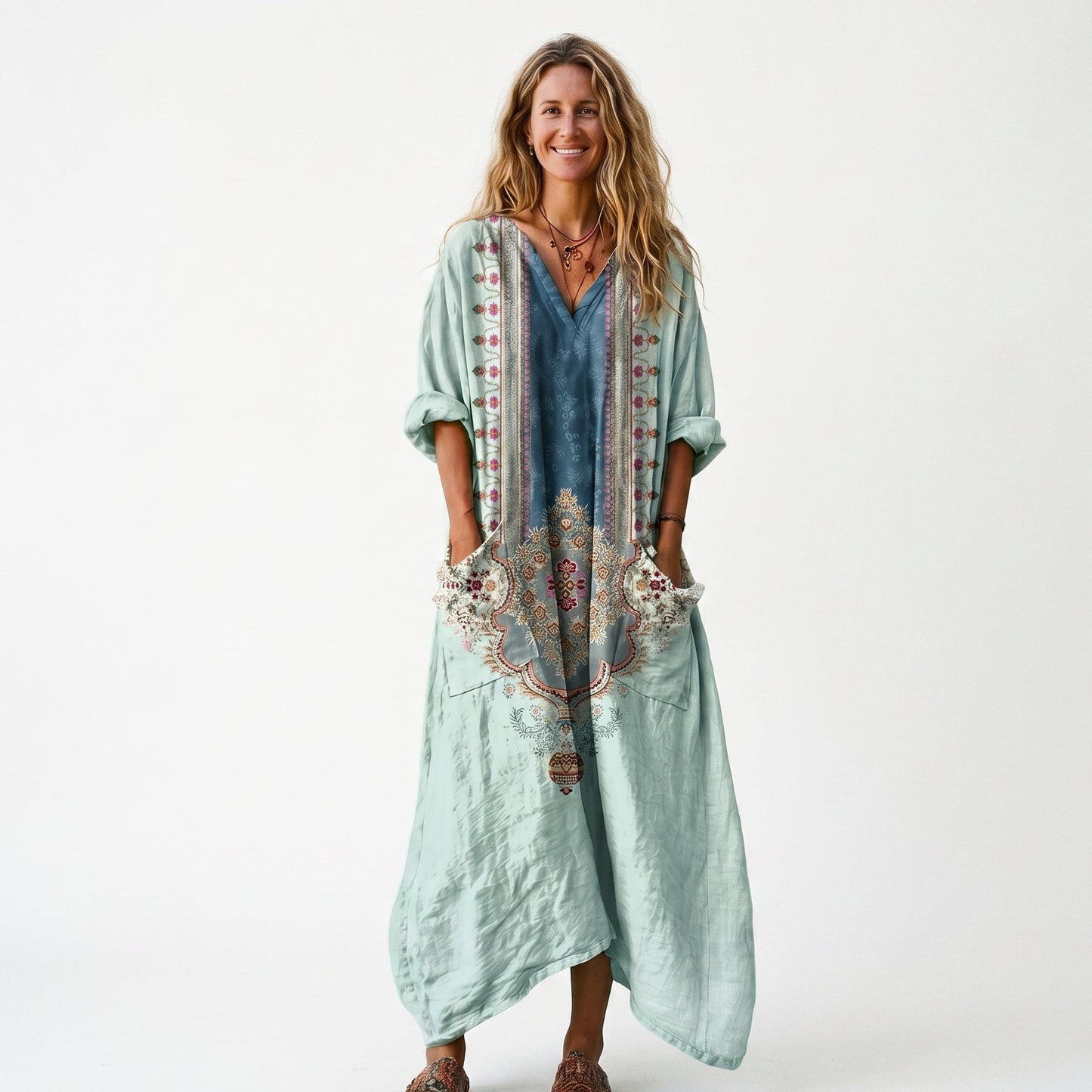 Roxana - Vibrant Bohemian Summer Dress
