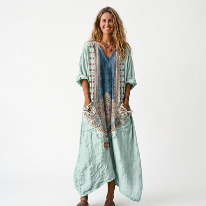 Roxana - Vibrant Bohemian Summer Dress