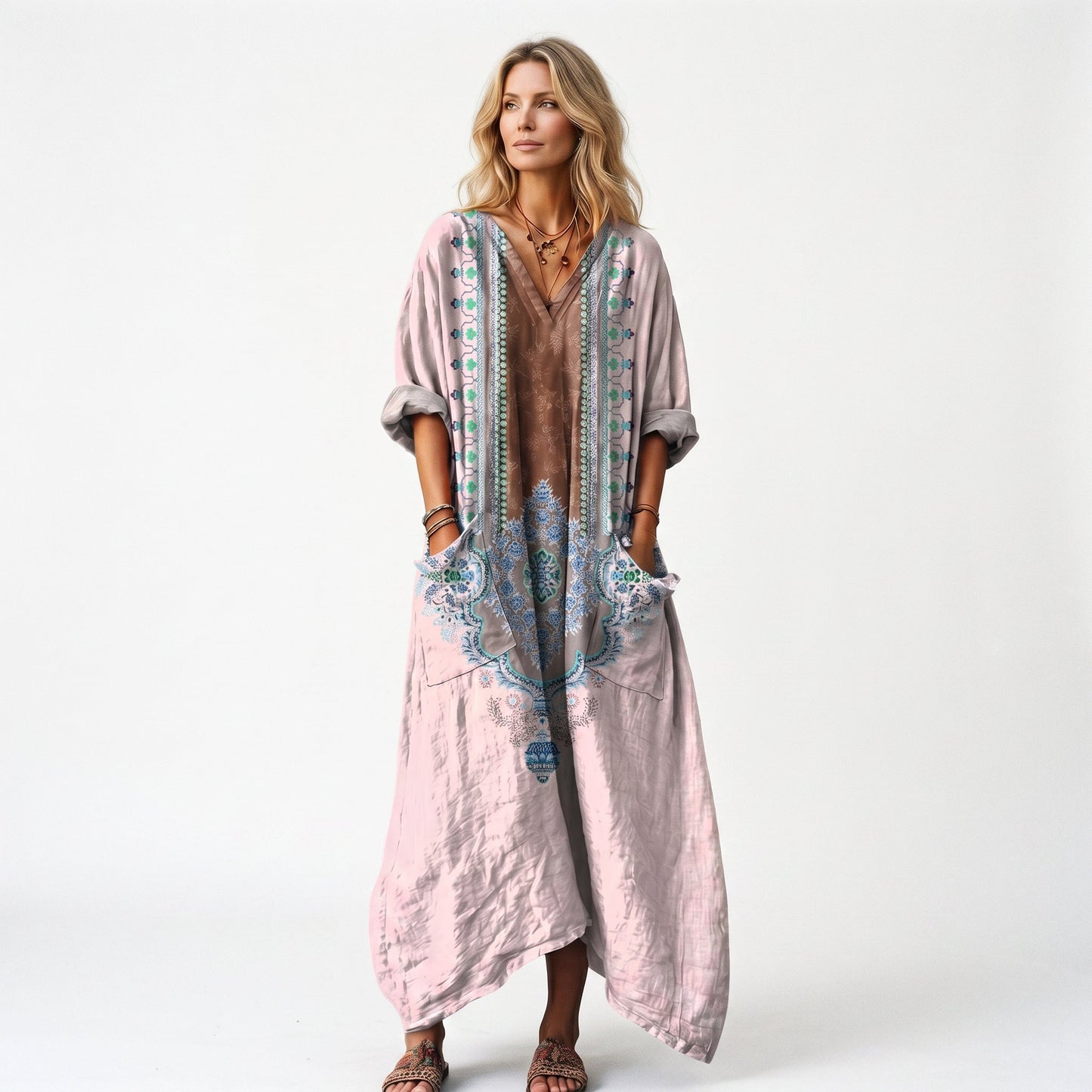 Roxana - Vibrant Bohemian Summer Dress