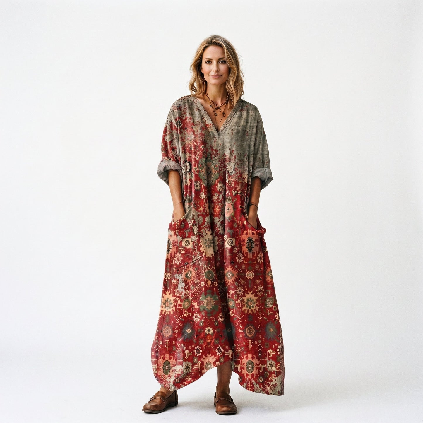 Roxana - Vibrant Bohemian Summer Dress