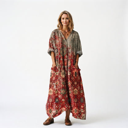 Roxana - Vibrant Bohemian Summer Dress