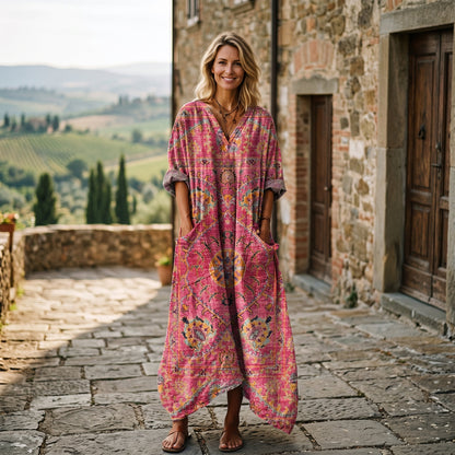 Roxana - Vibrant Bohemian Summer Dress