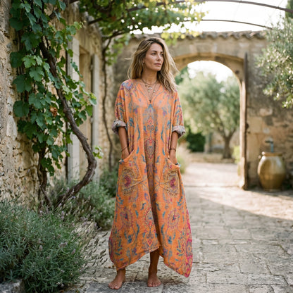 Roxana - Vibrant Bohemian Summer Dress