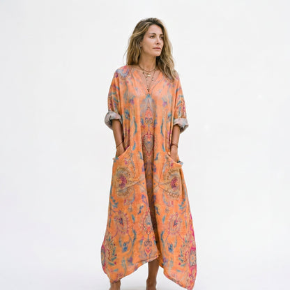 Roxana - Vibrant Bohemian Summer Dress