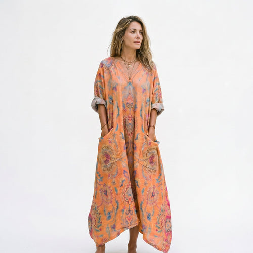 Roxana - Vibrant Bohemian Summer Dress
