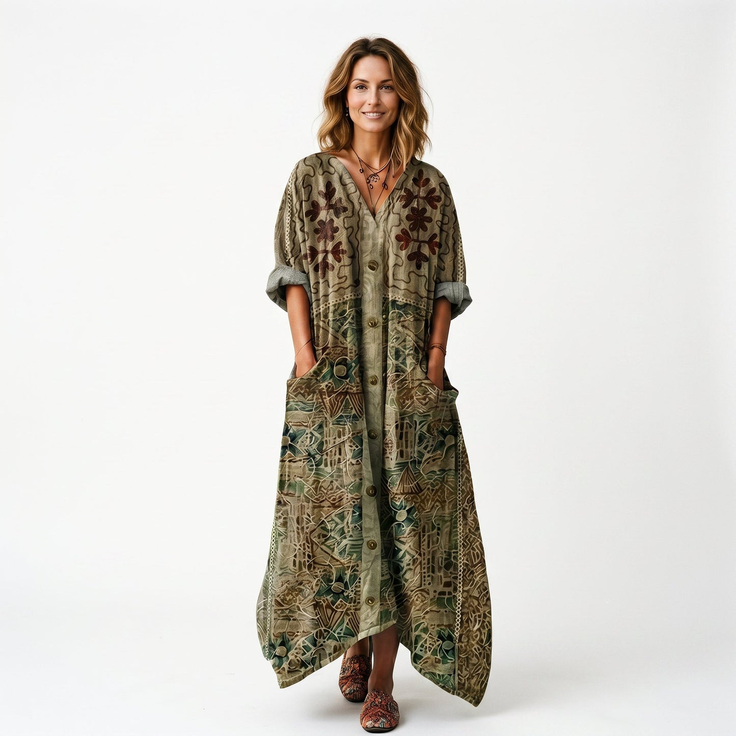 Roxana - Vibrant Bohemian Summer Dress