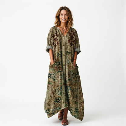 Roxana - Vibrant Bohemian Summer Dress