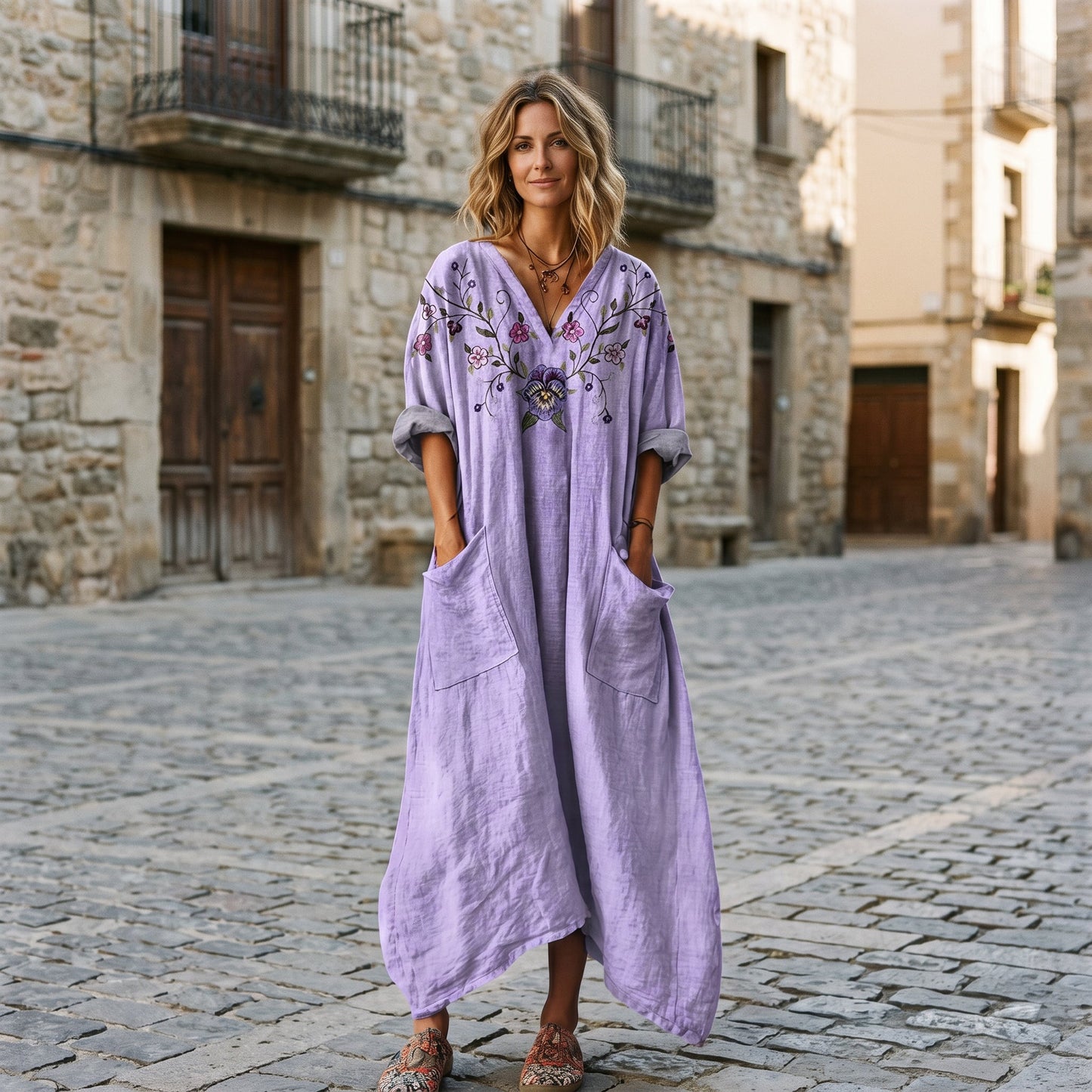 Roxana - Vibrant Bohemian Summer Dress