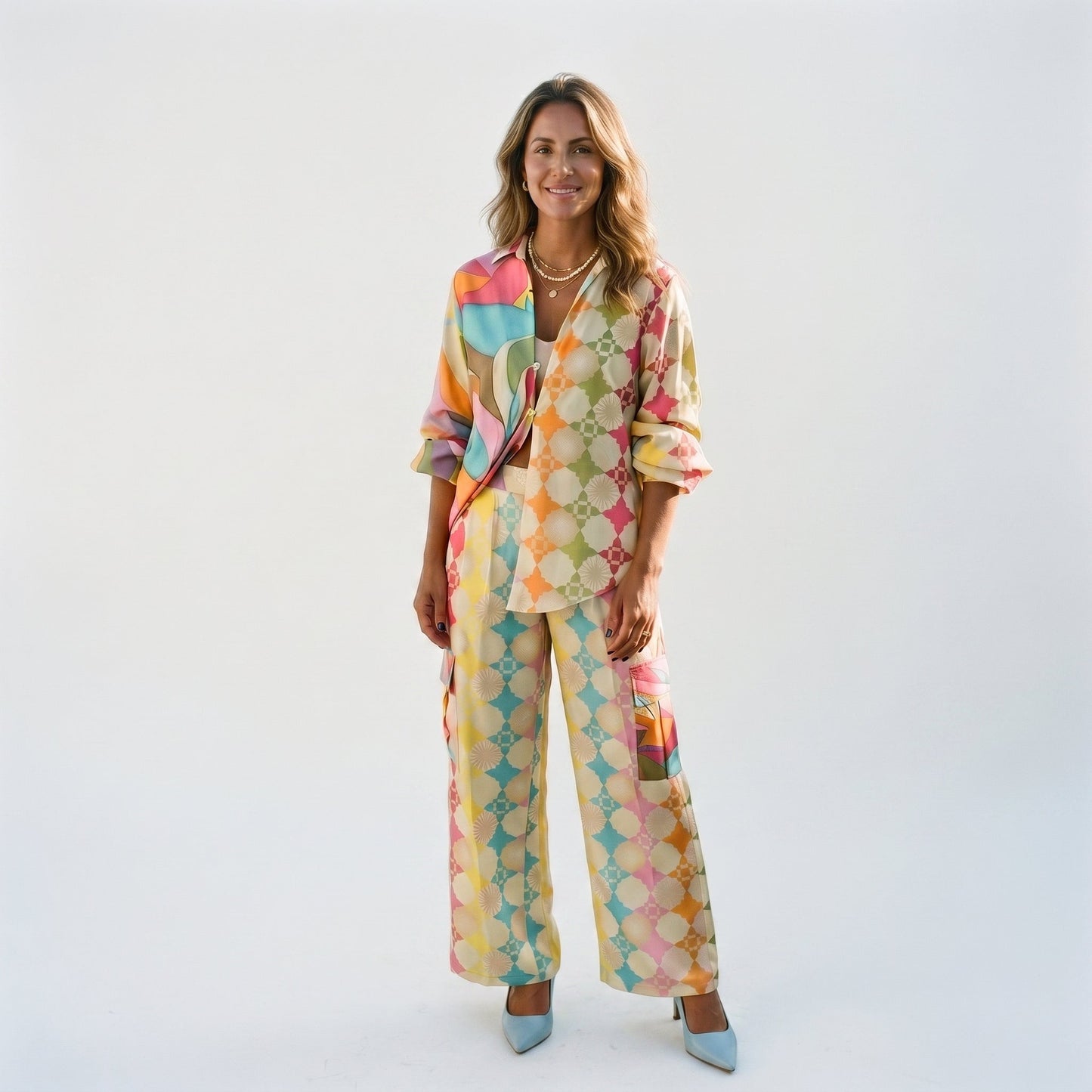 Sophie - Vibrant Relaxed Women's Loungewear Two Piece Set