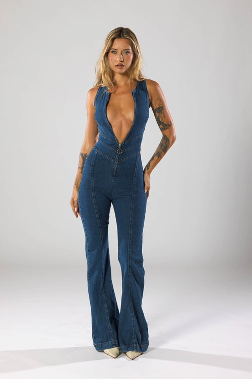 Sophie | Chic Comfortable Denim Jumpsuit for Women