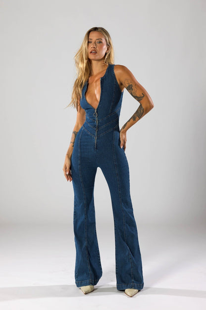 Sophie | Chic Comfortable Denim Jumpsuit for Women