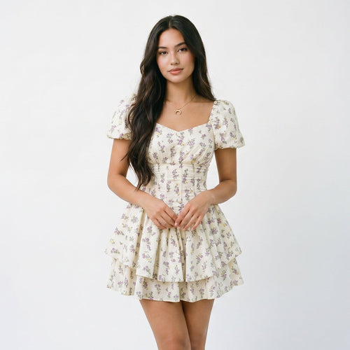 Victoria - Floral Summer Mini Dress