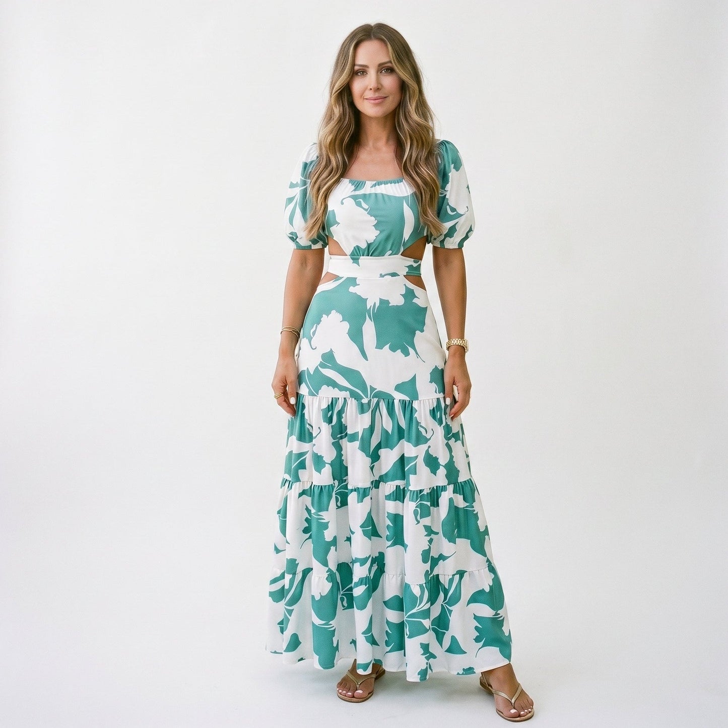 Xiomara - Elegant Off-Shoulder Summer Maxi Dress for Weddings