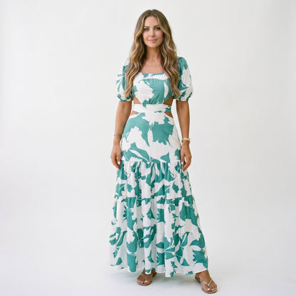 Xiomara - Elegant Off-Shoulder Summer Maxi Dress for Weddings
